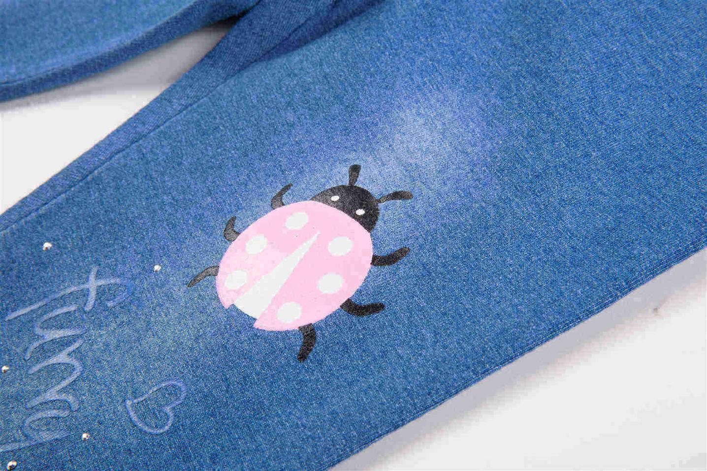 Dívčí riflové legíny Kugo KK9855, modré